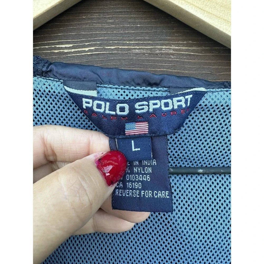 Men's Vtg Polo Sport Ralph Lauren Windbreaker Pullover Size‎ S/M